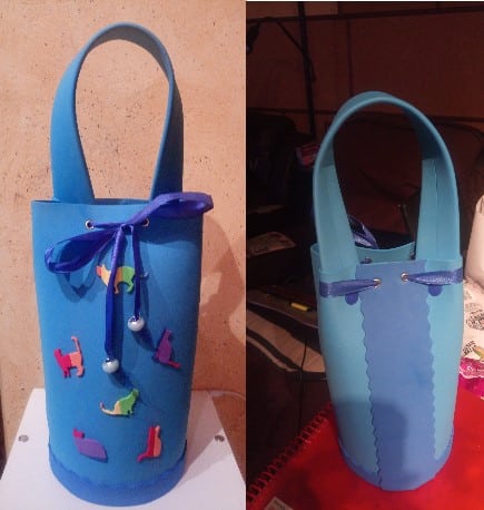 BOLSO AZUL DOBLE