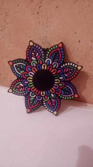 COLGANTE DOBLE CARA MANDALA 8