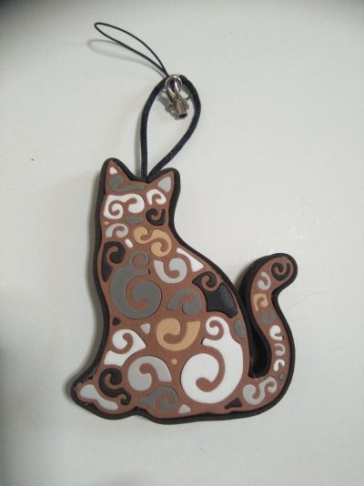 COLGANTE DE DOBLE CARA GATO