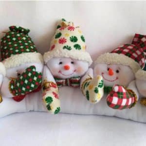 Cojin muñecos de nieve