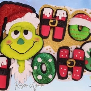 Topper o Aplique Navideño Grinch