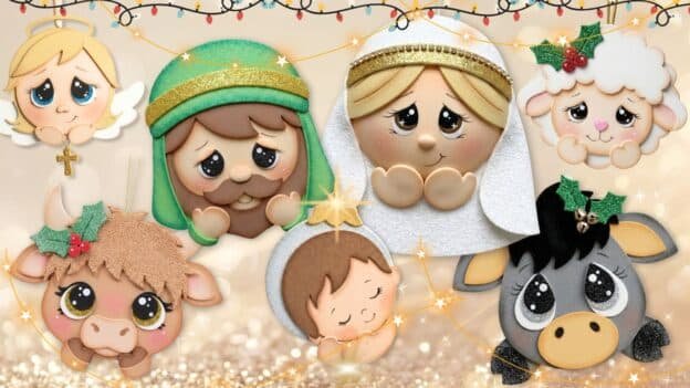 Belén de Esferitas Navideñas en Goma EVA